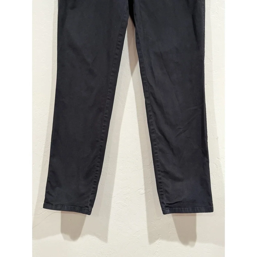 Everlane Mens Slim Fit Chino Pants Black Cotton Stretch Trousers 35x32